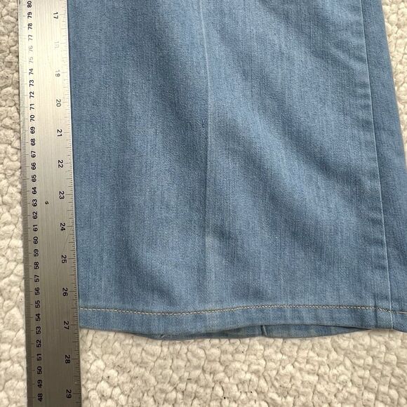 Vintage 70s Levi’s Orange Tab Chambray Wide Leg Pants Women’s 31x27 Boho Indie - Picture 12 of 14